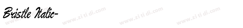 Bristle Italic字体转换 Bristle Italic字体转换